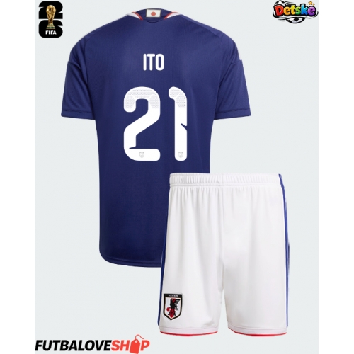 Dres Japonsko Hiroki Ito #21 Domáci pre deti MS 2026 Krátky Rukáv (+ trenírky)
